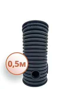 Дренажный колодец d400 h 500 с черной крышкой (отводы 160 мм) 1